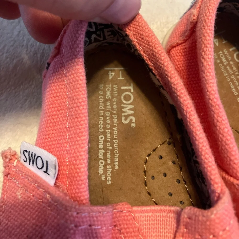 Toms Pink Moccasin Slip-Ons with Canvas Comfort